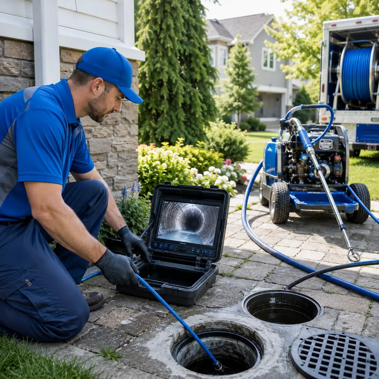 Outdoor drain cleaning professionals serving Center Sandwich, NH